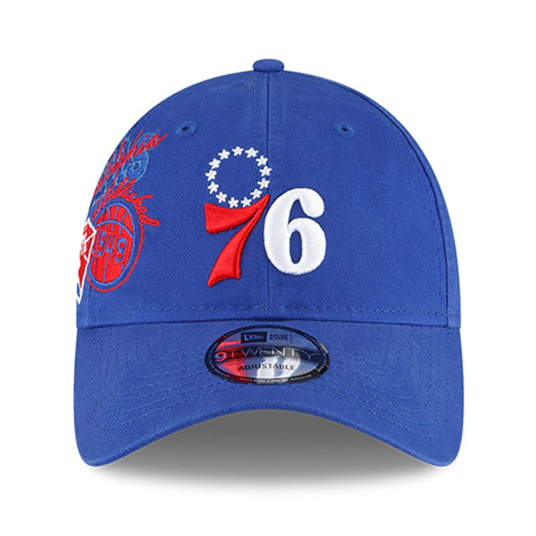 New Era Caps Philadelphia 76ers New Era NBA 21-22 Back Half 9TWENTY Hat - Blue