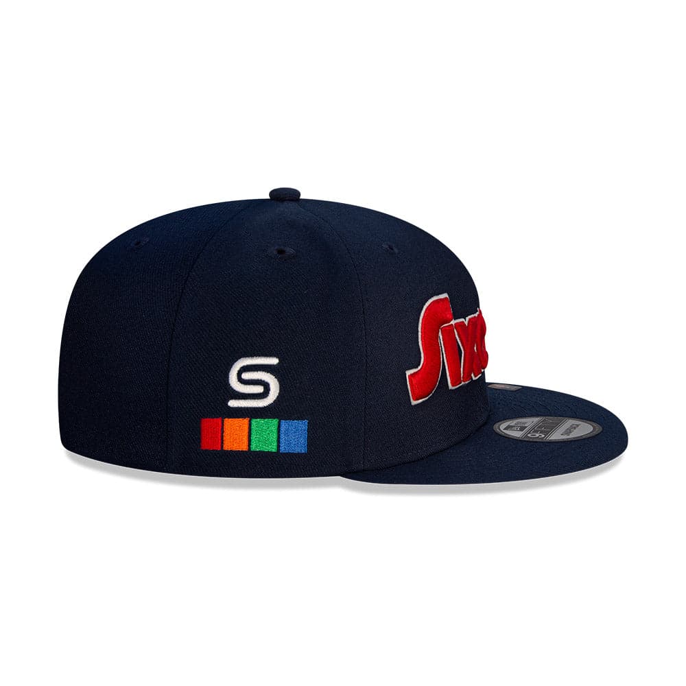 New Era Caps Philadelphia 76ers New Era NBA 21-22 City Edition 9FIFTY Snapback Hat - Navy