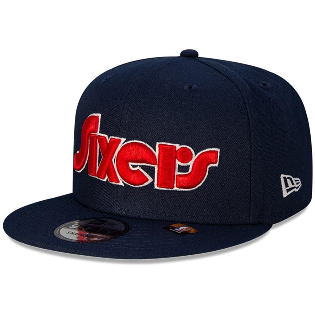 New Era Caps Philadelphia 76ers New Era NBA 21-22 City Edition 9FIFTY Snapback Hat - Navy