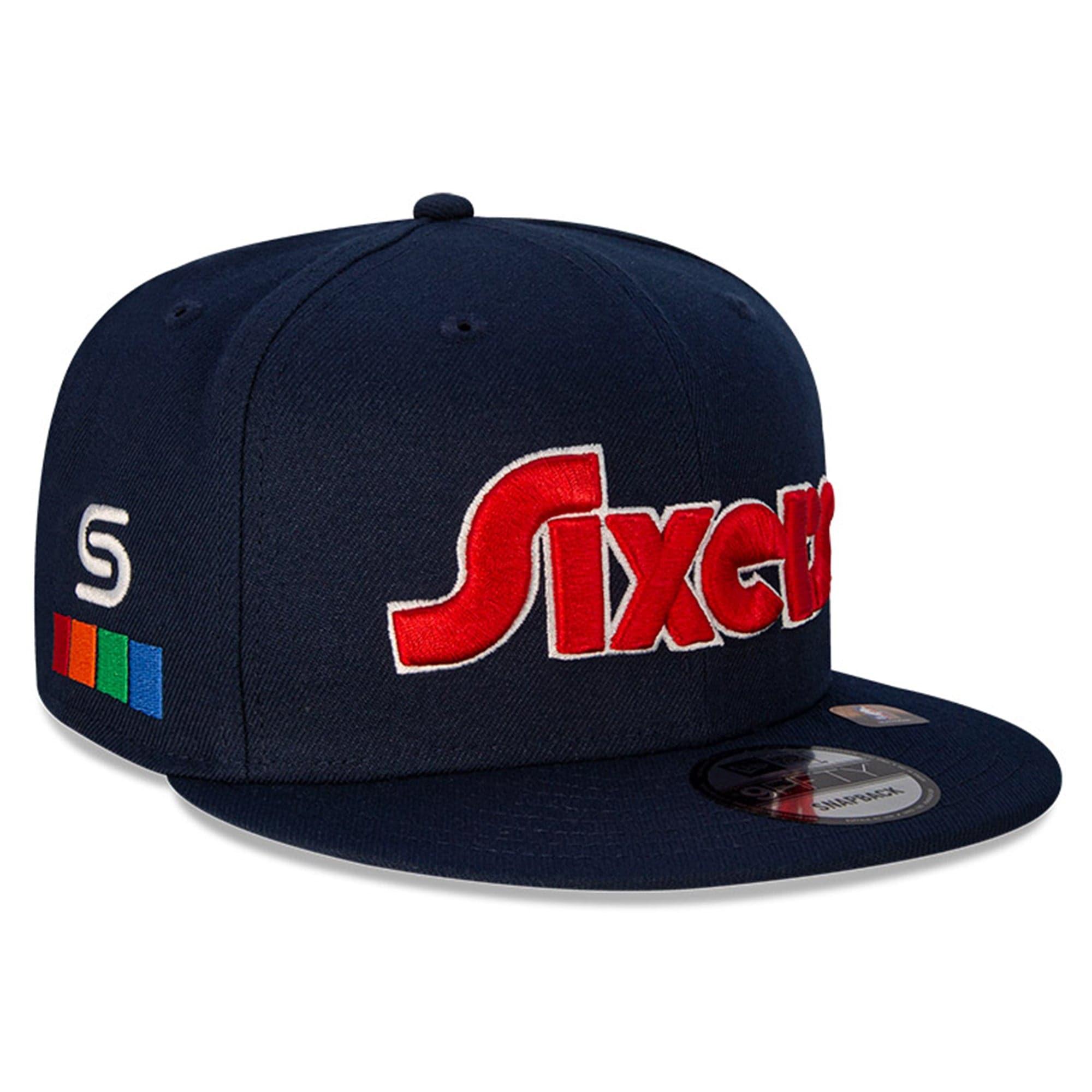 New Era Caps Philadelphia 76ers New Era NBA 21-22 City Edition 9FIFTY Snapback Hat - Navy