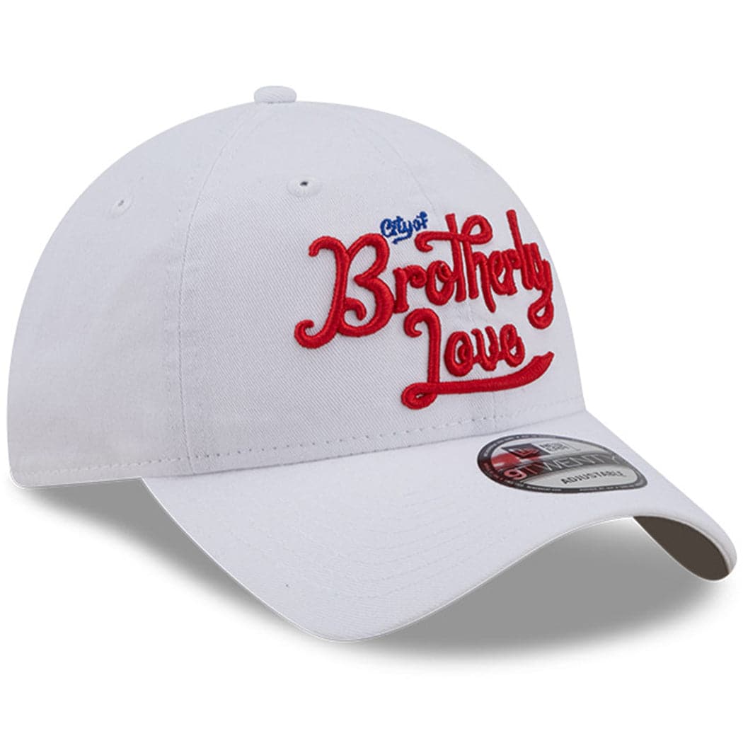 New Era Caps Philadelphia 76ers New Era NBA 22-23 City Edition 9TWENTY Strapback Hat - White