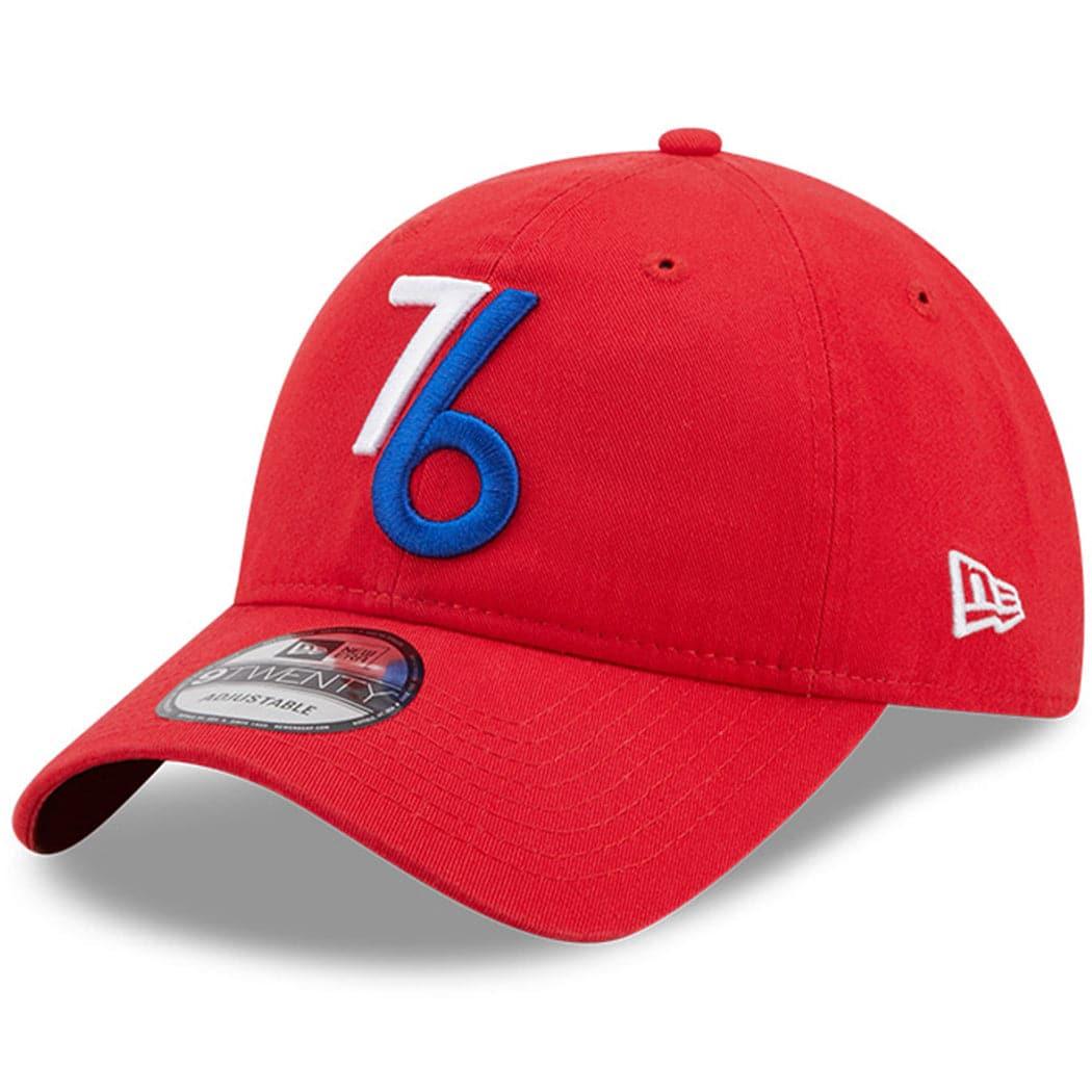 New Era Caps Philadelphia 76ers New Era NBA 22-23 City Edition Alt 9TWENTY Strapback Hat - Red