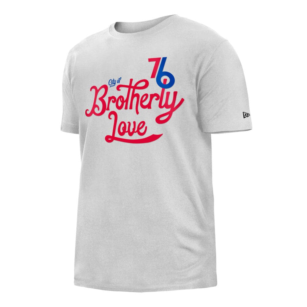 New Era T-Shirts Philadelphia 76ers New Era NBA 22-23 City Edition T-Shirt - White