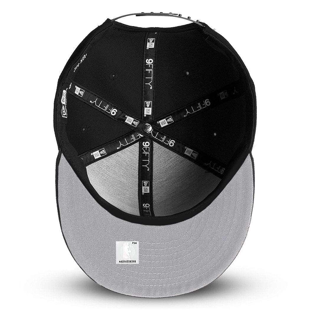 New Era Caps Philadelphia 76ers New Era NBA Black On Black 9FIFTY Snapback Hat