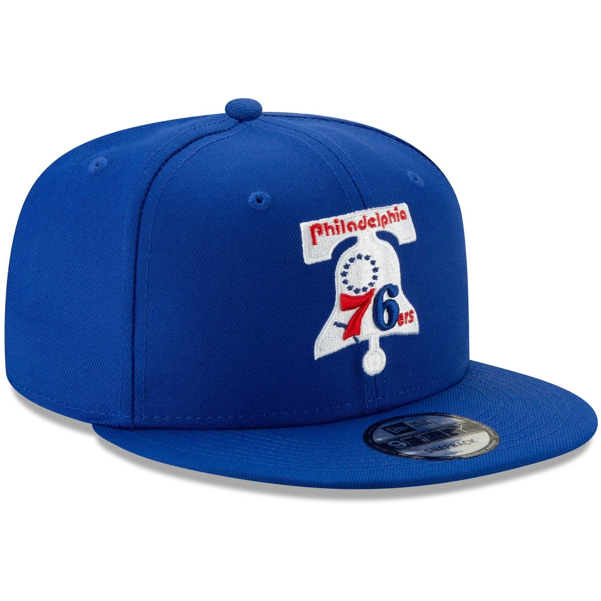 New Era Caps Philadelphia 76ers New Era NBA Hardwood Classics Nights 9FIFTY Snapback Hat - Blue