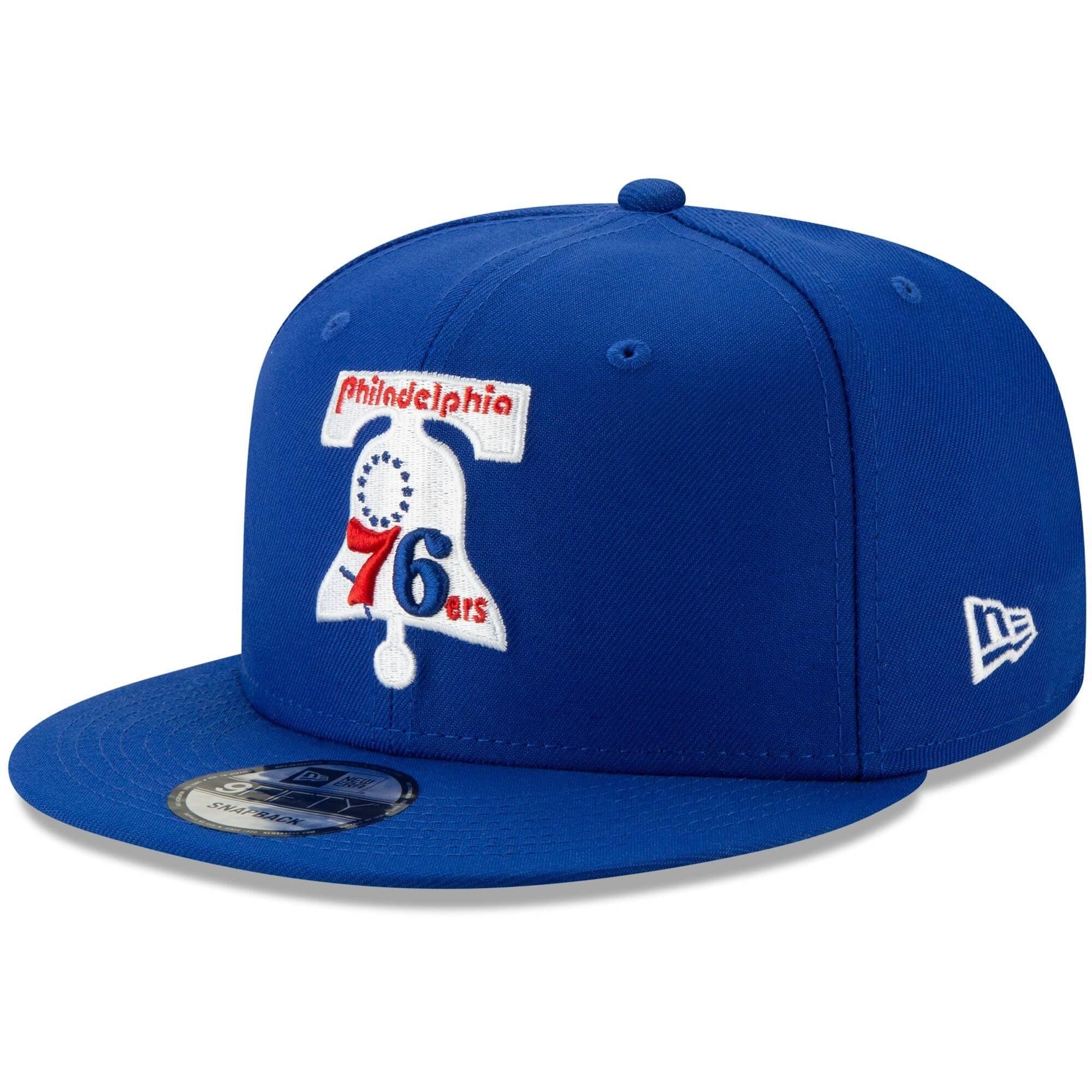 New Era Caps Philadelphia 76ers New Era NBA Hardwood Classics Nights 9FIFTY Snapback Hat - Blue