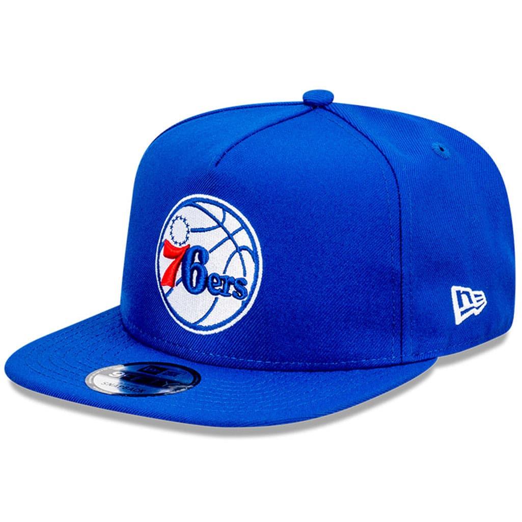 New Era Caps Philadelphia 76ers New Era NBA Team 9FIFTY A-Frame Snapback Hat - Blue