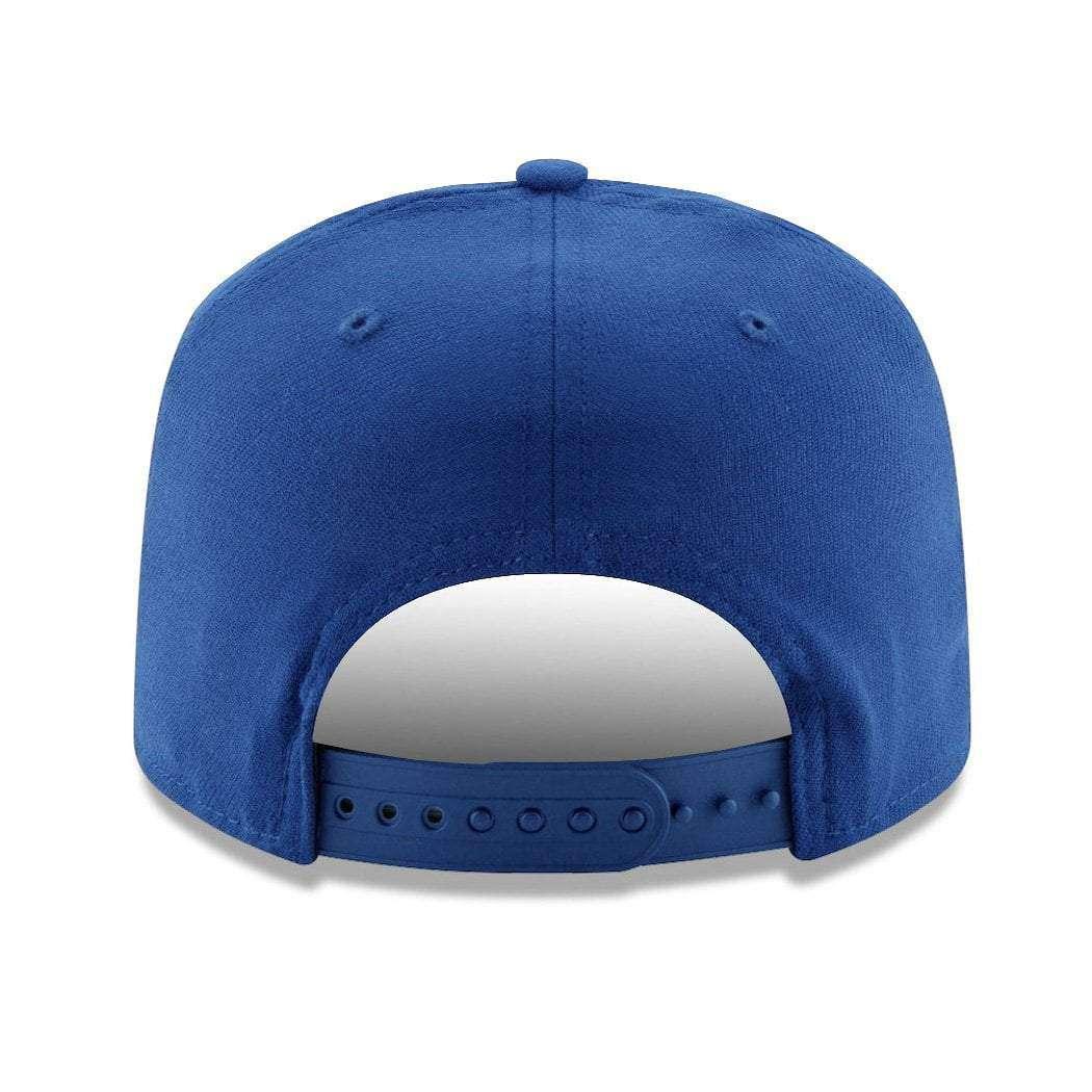 New Era Caps Philadelphia 76ers New Era NBA Team Stretch-Snap 9FIFTY Curved Snapback Hat - Blue