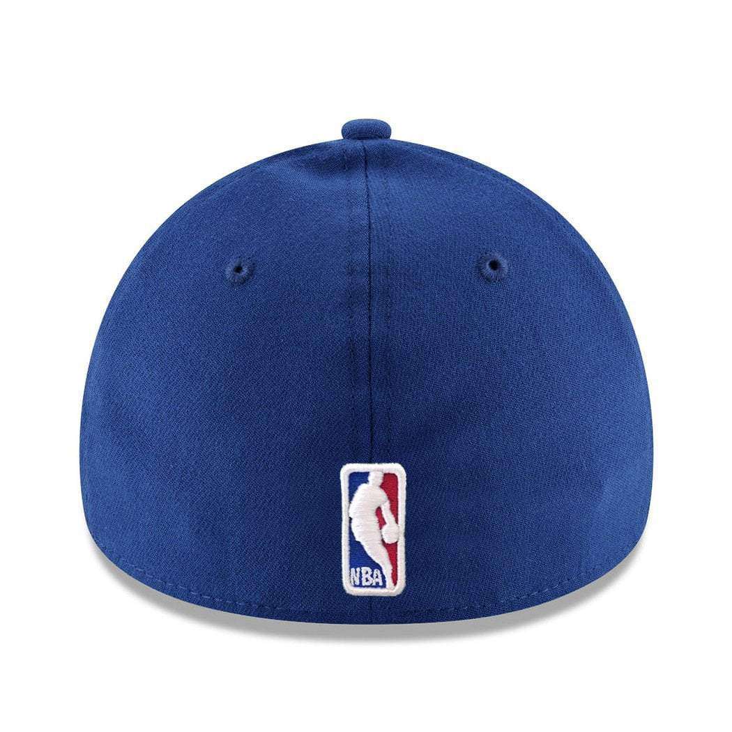 New Era Caps Philadelphia 76ers New Era NBA Wordmark 39THIRTY Curve Hat - Blue