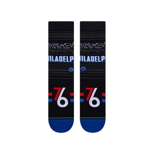 Stance Socks Philadelphia 76ers Stance NBA 20/21 City Edition Crew Socks - Black