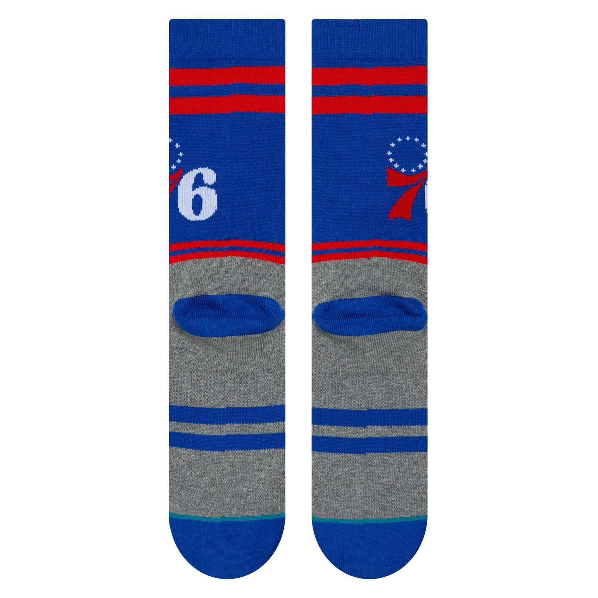 Stance Socks Philadelphia 76ers Stance NBA City Gym Crew Socks - Blue