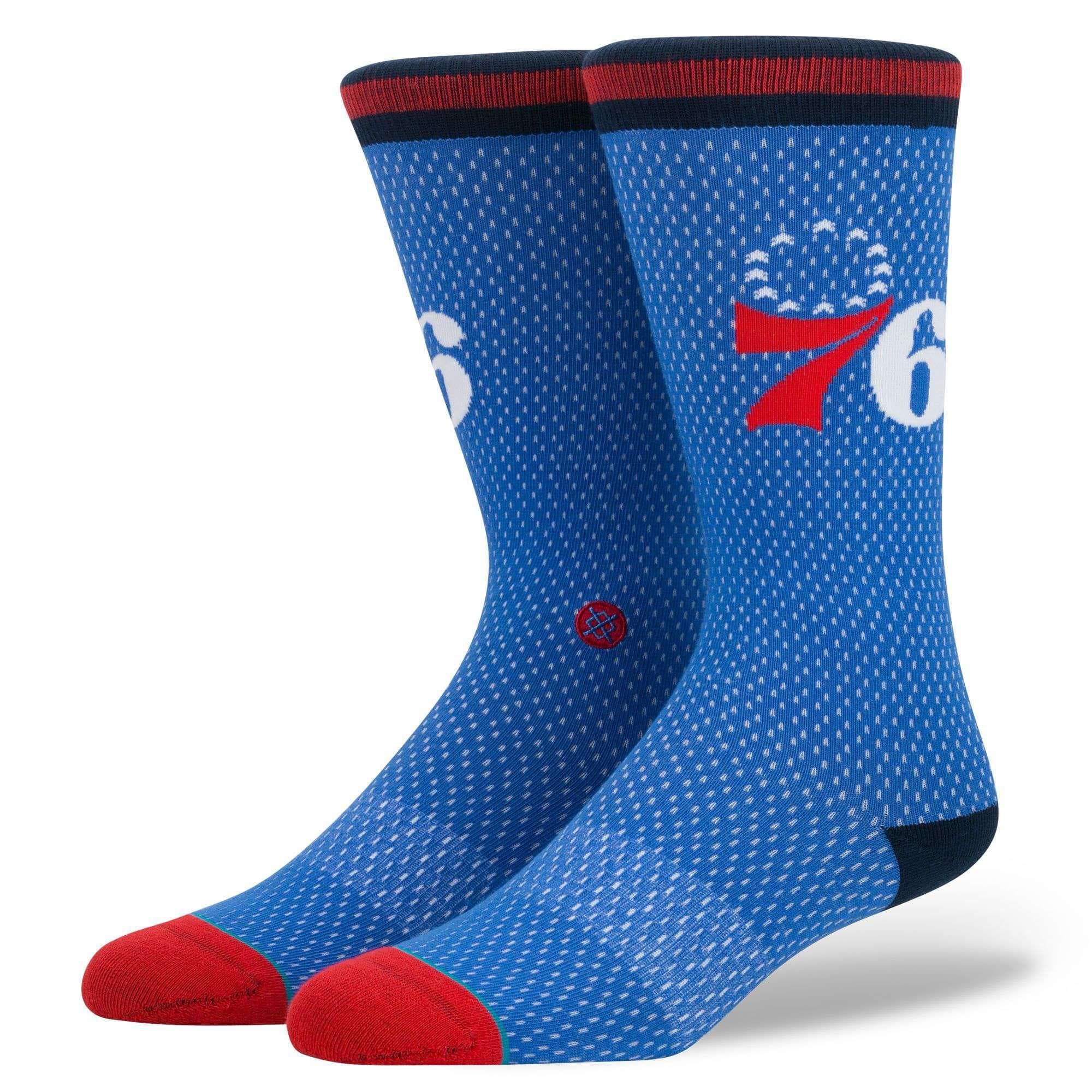 Stance Socks Philadelphia 76ers Stance NBA Jersey Crew Socks - Blue