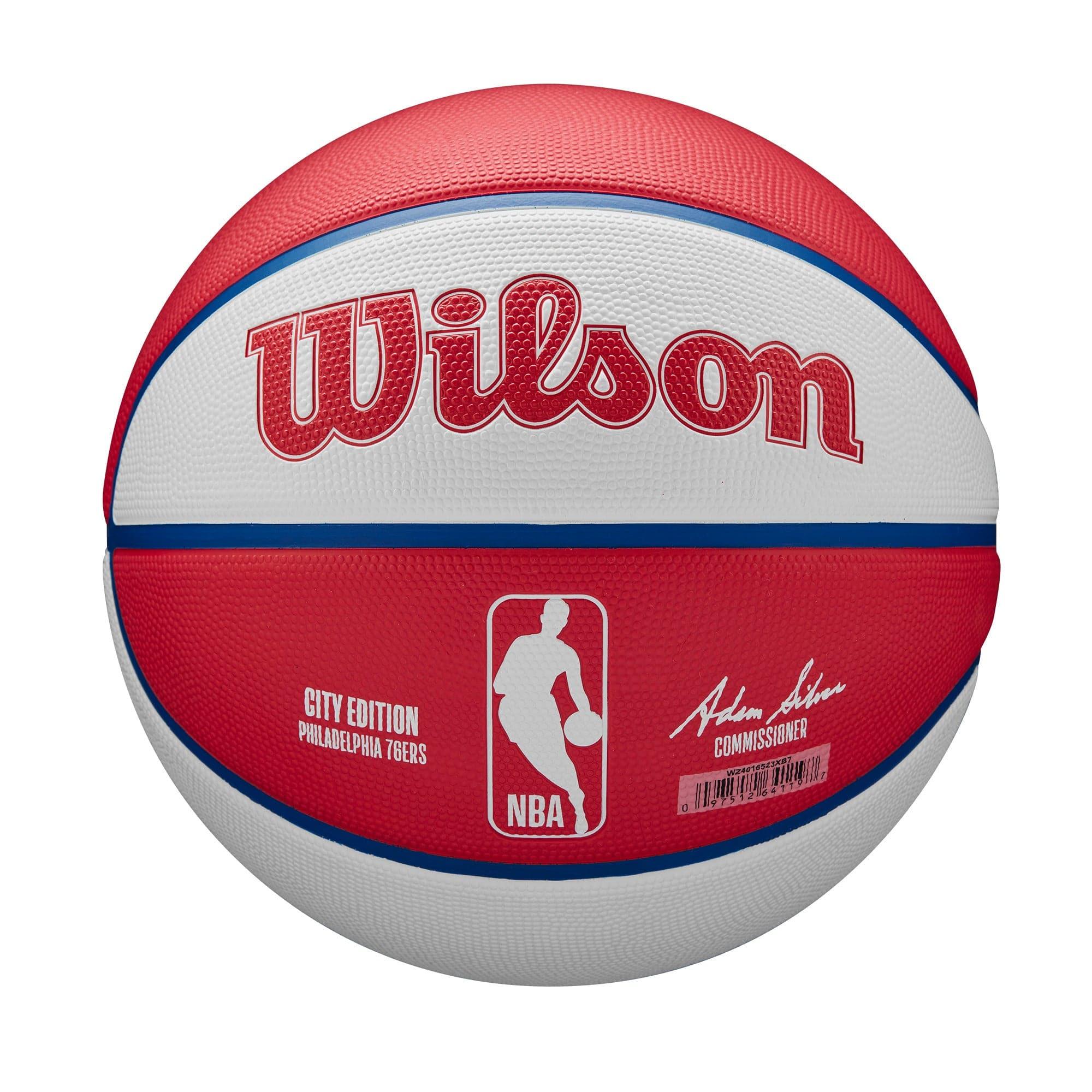 Wilson Sporting Goods Balls Philadelphia 76ers Wilson NBA 22-23 City Edition All Surface Basketball Ball