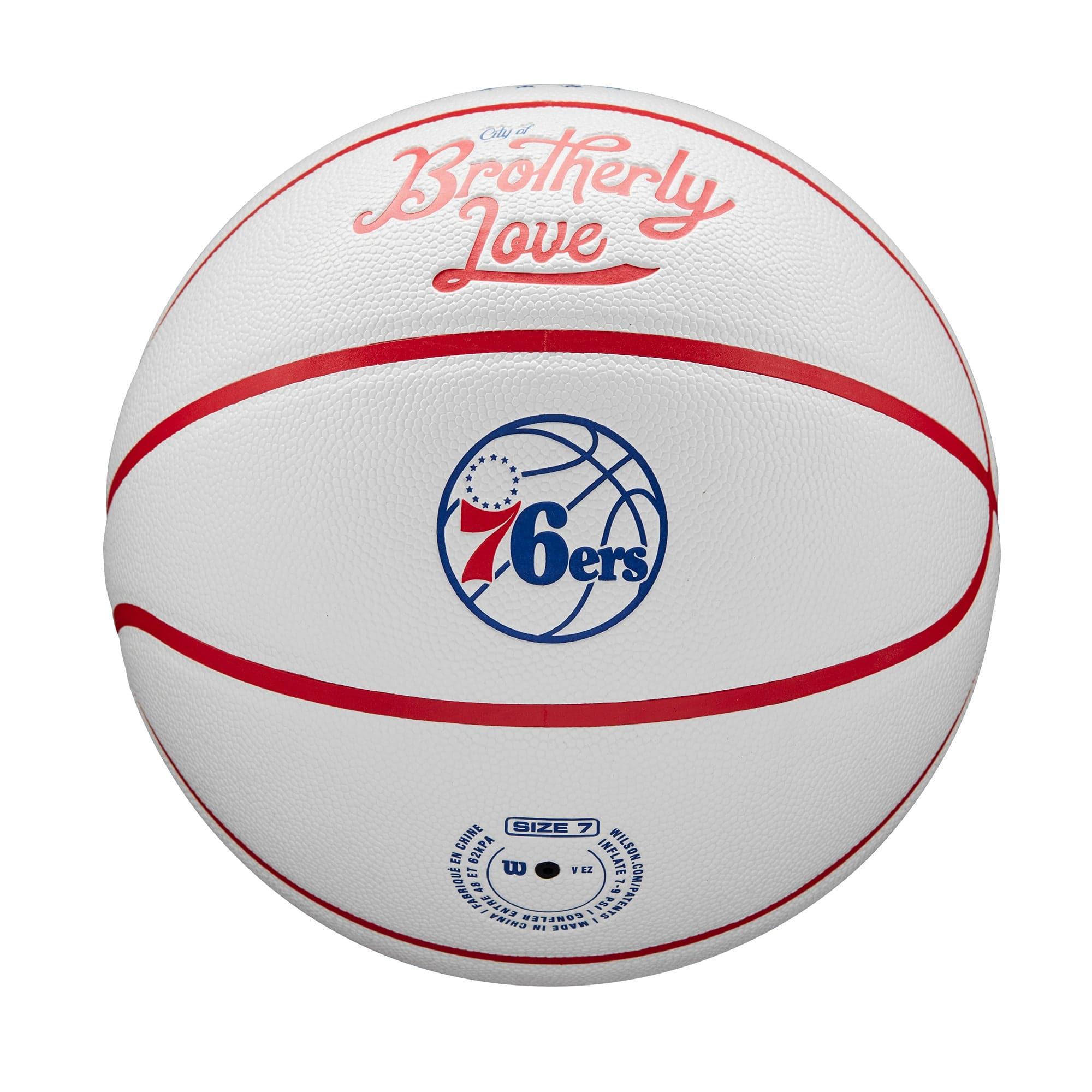 Wilson Sporting Goods Balls Philadelphia 76ers Wilson NBA 22-23 City Edition Collectors Basketball Ball