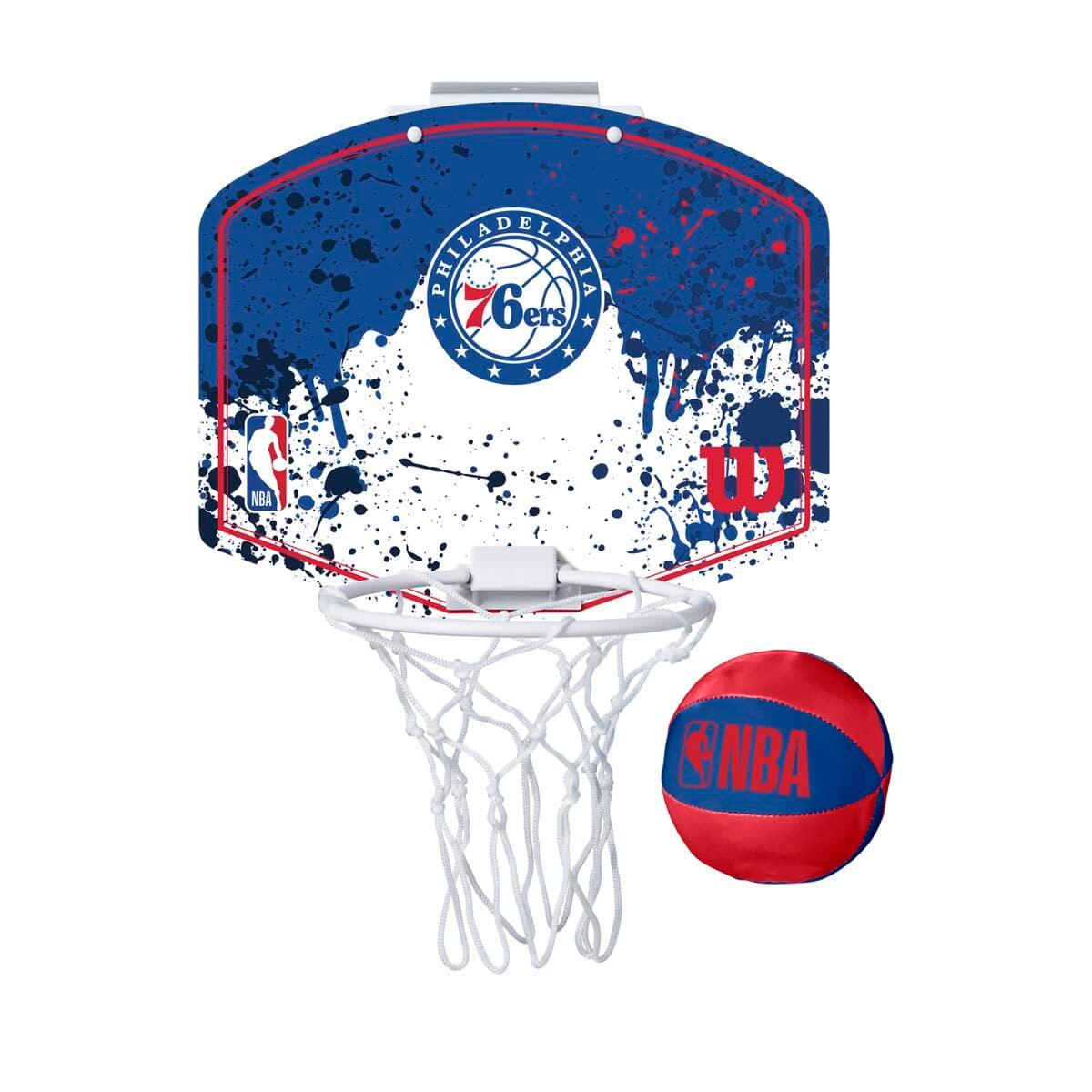 Wilson Sporting Goods Accessories Philadelphia 76ers Wilson NBA Mini Hoop Indoor Basketball Backboard