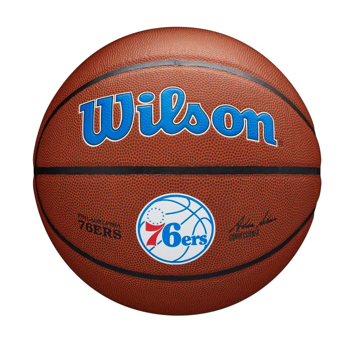 Wilson Sporting Goods Balls Philadelphia 76ers Wilson NBA Team Full Size Basketball Ball