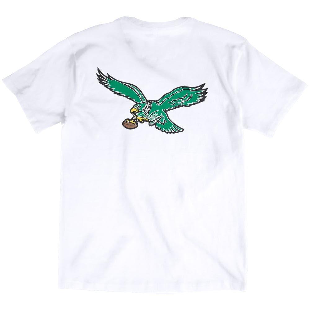 Mitchell And Ness T-Shirts Philadelphia Eagles Mitchell & Ness NFL Retro Repeat T-Shirt - White