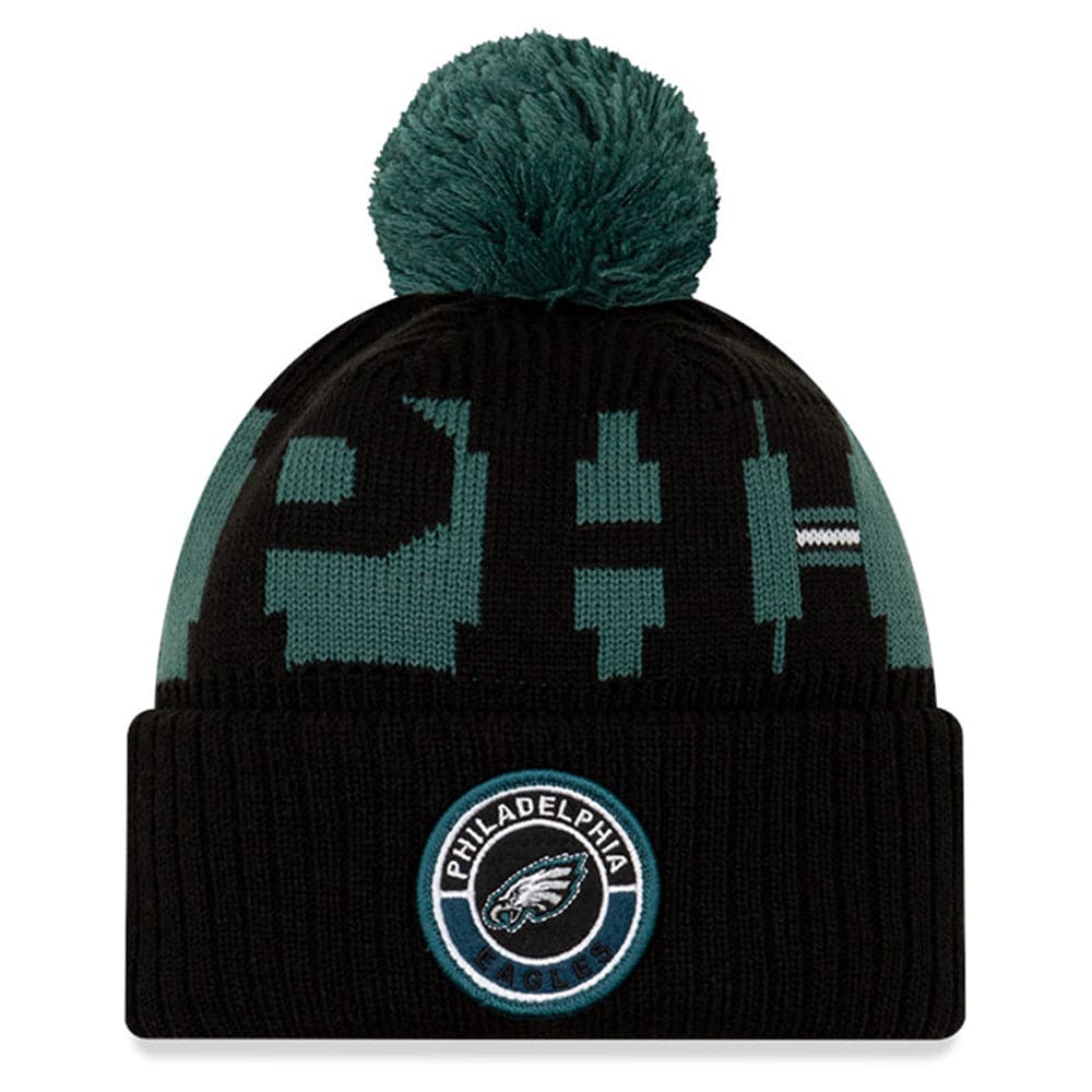 New Era Beanies Philadelphia Eagles New Era NFL 2020 Team Colour Sideline Knit Beanie
