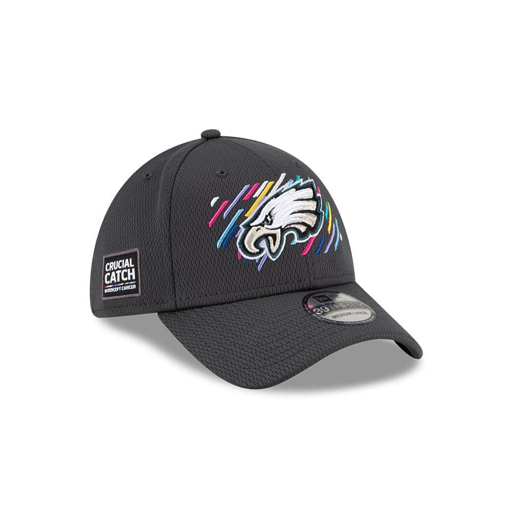 New Era Caps Philadelphia Eagles New Era NFL 2021 Crucial Catch 39THIRTY Flex Fit Hat - Steel