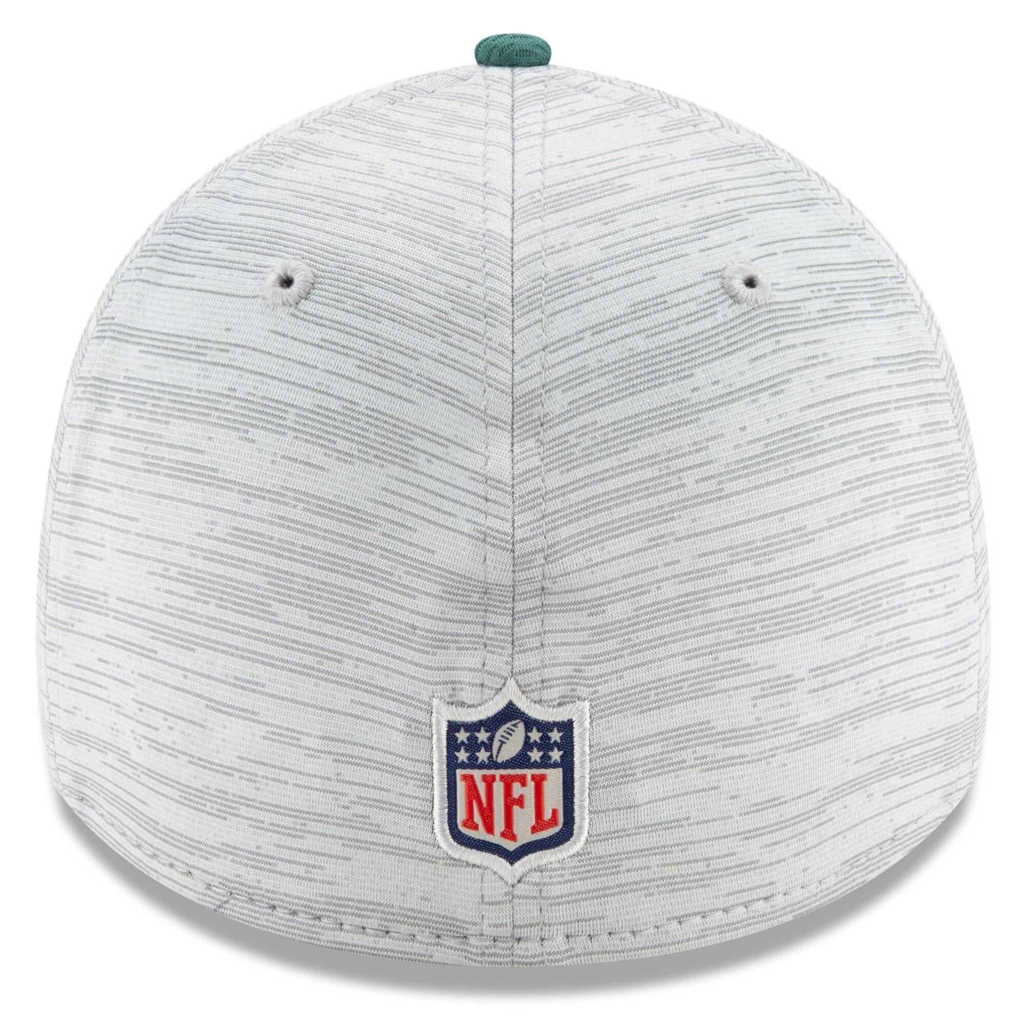 New Era Caps Philadelphia Eagles New Era NFL 2021 Training Camp 39THIRTY Flex Fit Curve Hat - Grey