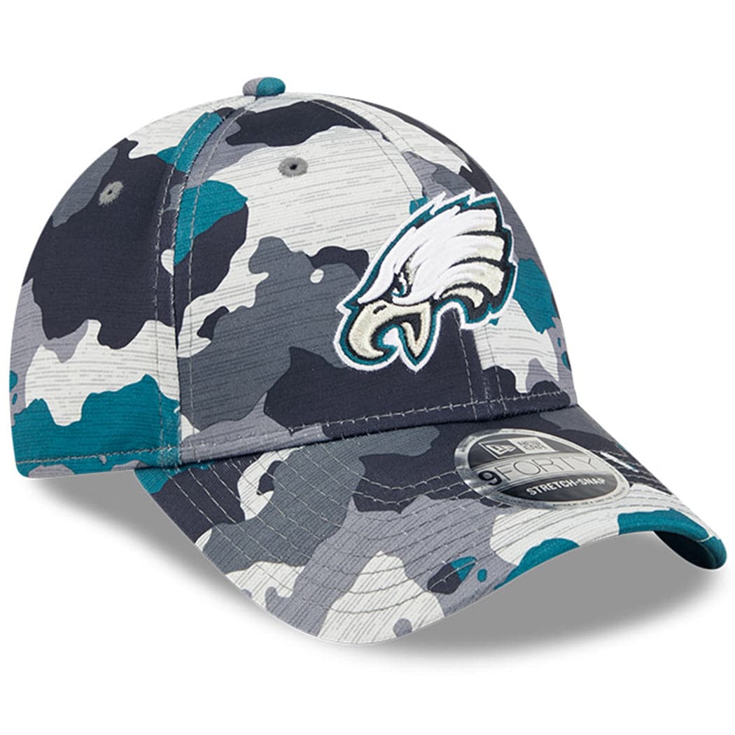 New Era Caps Philadelphia Eagles New Era NFL 22 Training Camp 9FORTY Stretch Snap Hat - Camo