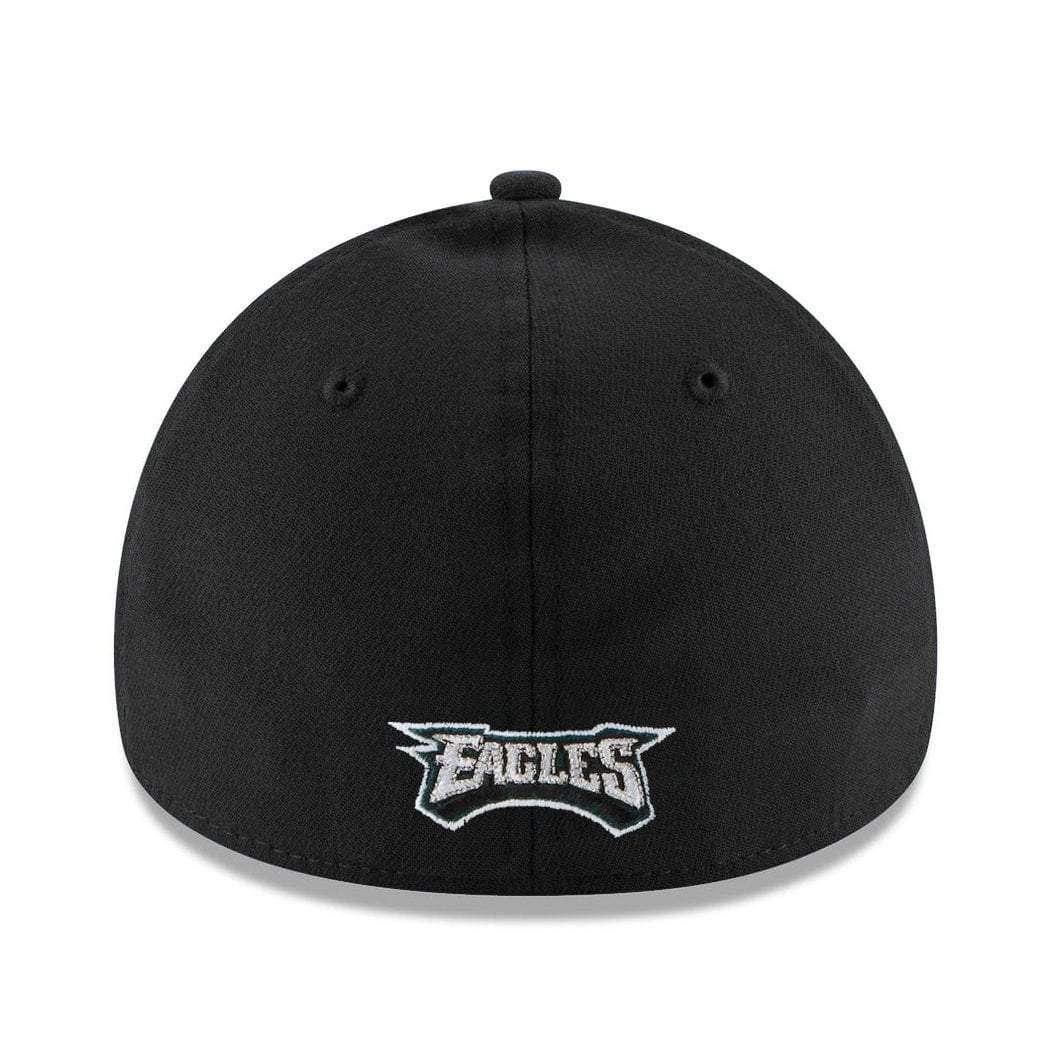 New Era Caps Philadelphia Eagles New Era NFL Team 39THIRTY Stretch-Fit Curve Hat - Black