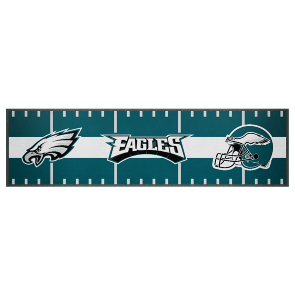NFL Branded Accessories Philadelphia Eagles NFL Team Field 90 x 25cm Bar Runner/Mat