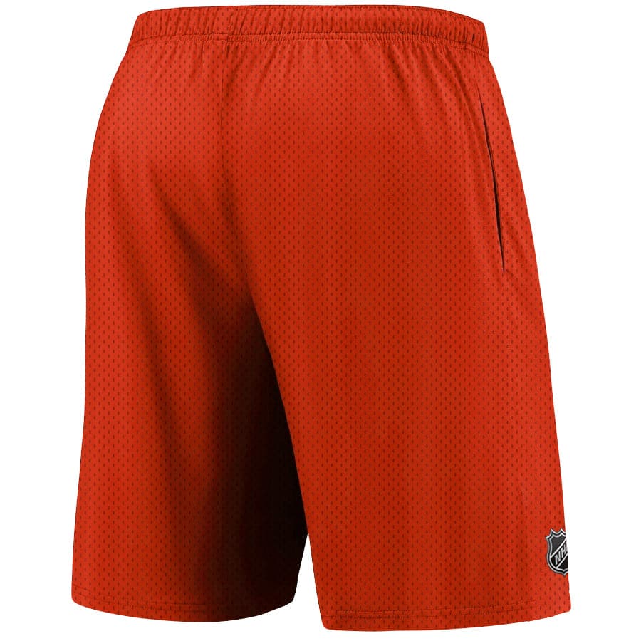 NHL Branded Shorts Philadelphia Flyers Majestic NHL Team Mesh Basic Shorts - Orange