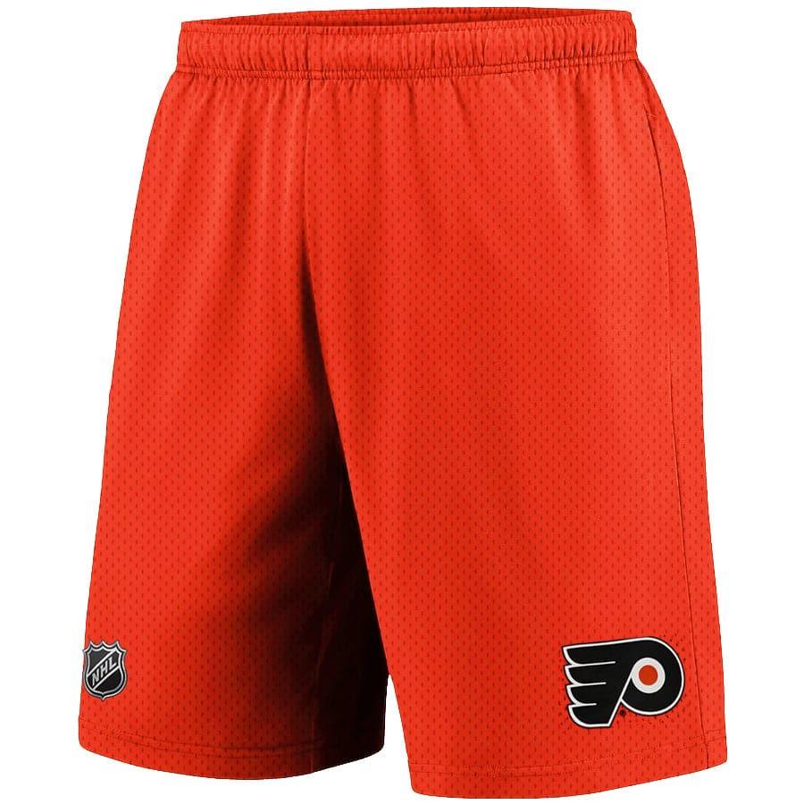 NHL Branded Shorts Philadelphia Flyers Majestic NHL Team Mesh Basic Shorts - Orange
