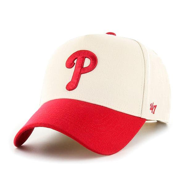47 Brand Caps Philadelphia Phillies '47 MLB 2 Tone Replica MVP DT Snapback Hat - Natural