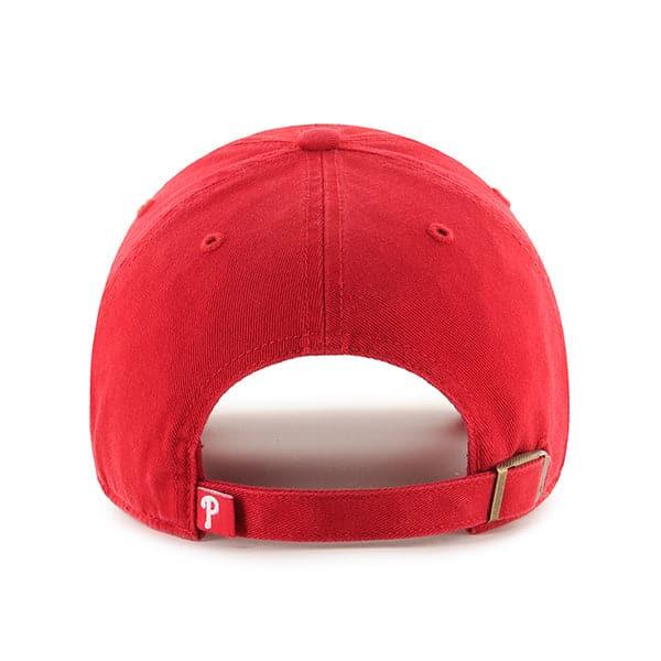 47 Brand Caps Philadelphia Phillies '47 MLB Team Clean Up Strapback Hat - Red
