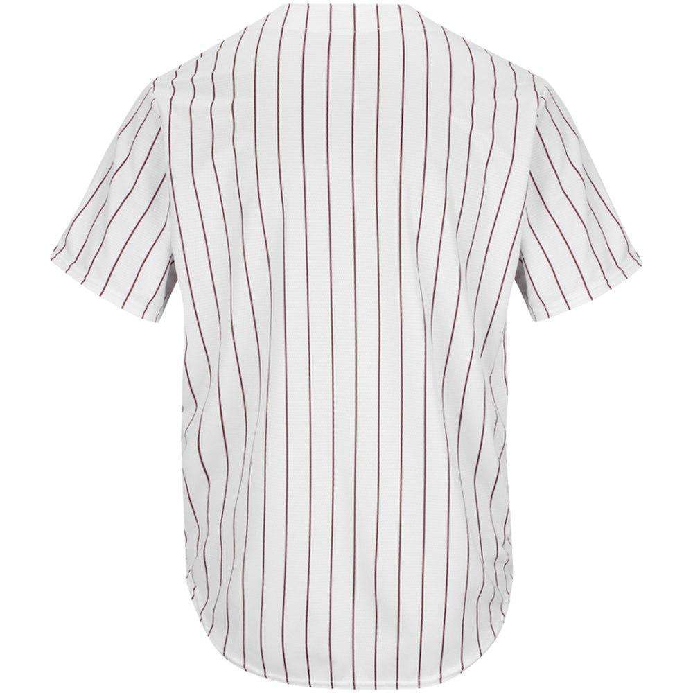 Majestic Athletic Jerseys Philadelphia Phillies Majestic MLB Cooperstown Cool Base Replica Jersey - White