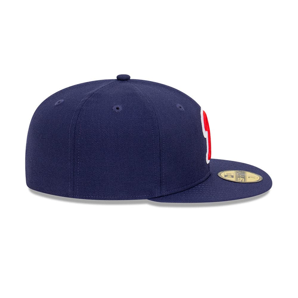 New Era Caps Philadelphia Phillies New Era MLB Cooperstown 59FIFTY Fitted Hat - Navy