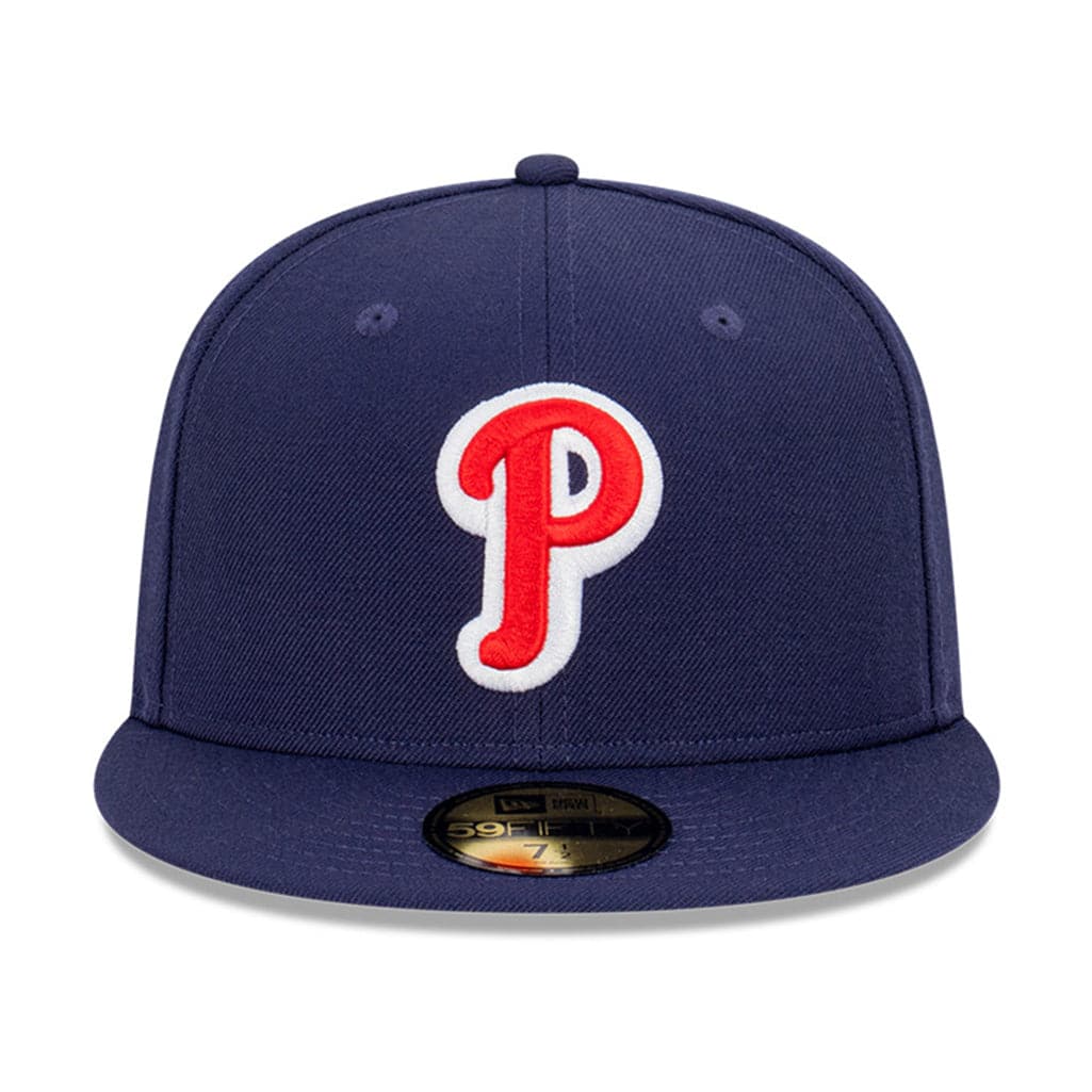 New Era Caps Philadelphia Phillies New Era MLB Cooperstown 59FIFTY Fitted Hat - Navy
