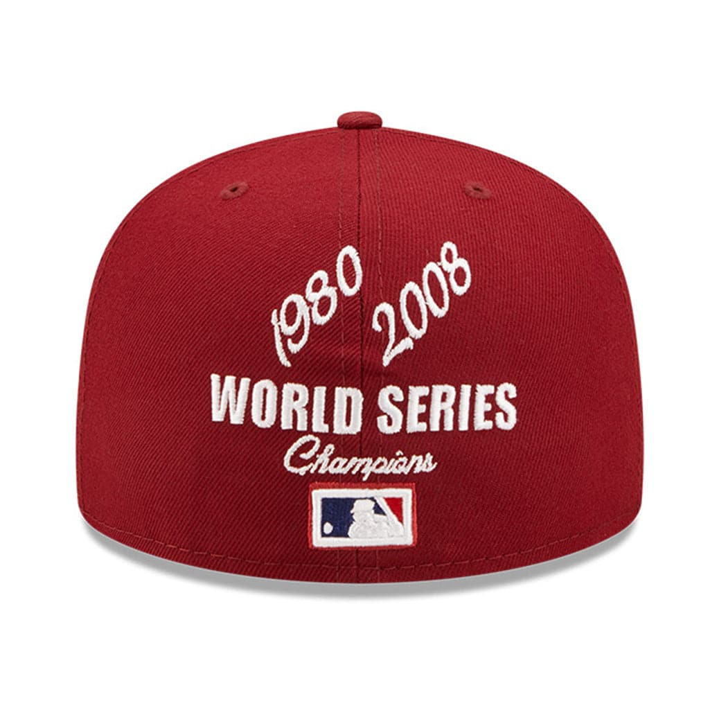 New Era Caps Philadelphia Phillies New Era MLB Crown Champs 59FIFTY Fitted Hat - Red