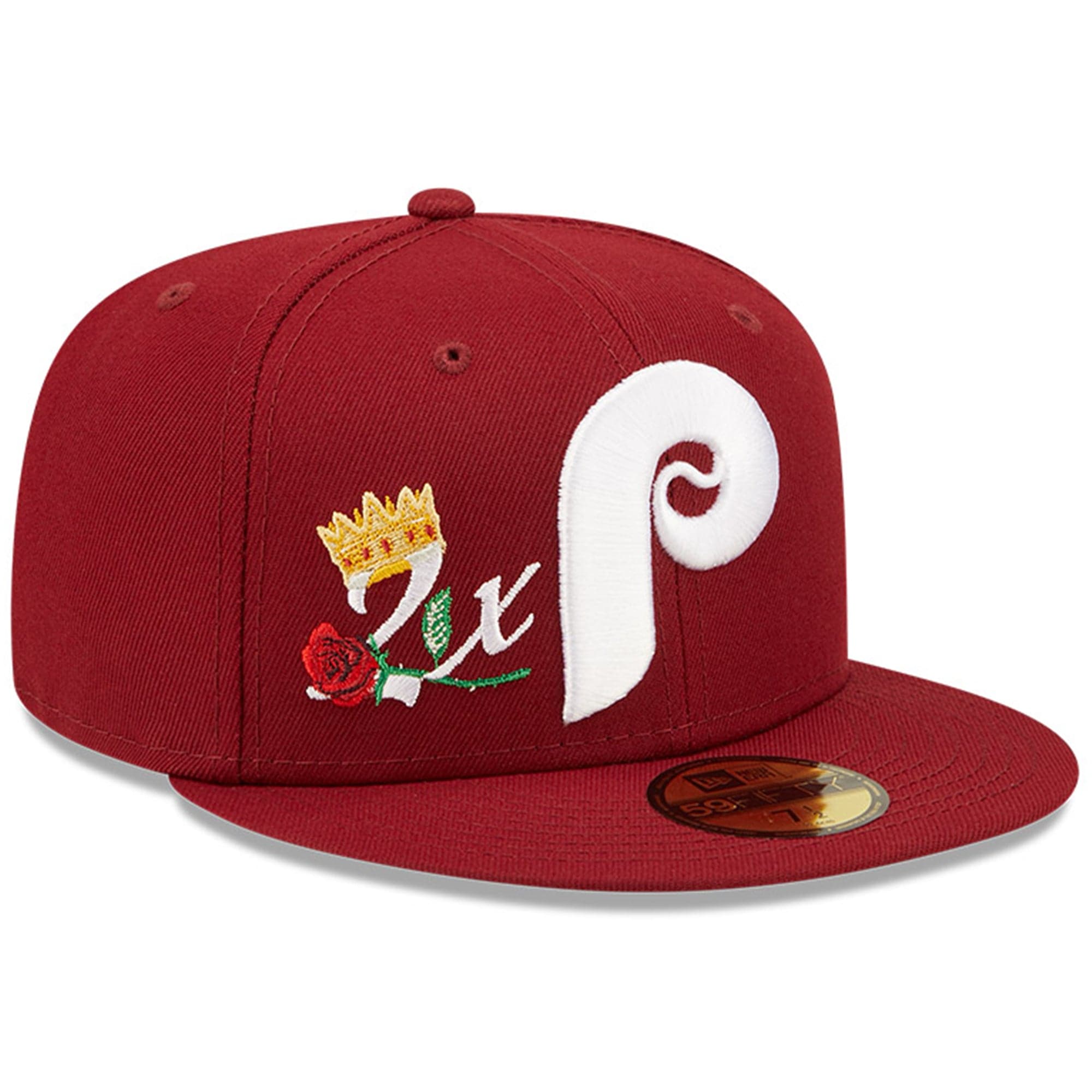 New Era Caps Philadelphia Phillies New Era MLB Crown Champs 59FIFTY Fitted Hat - Red