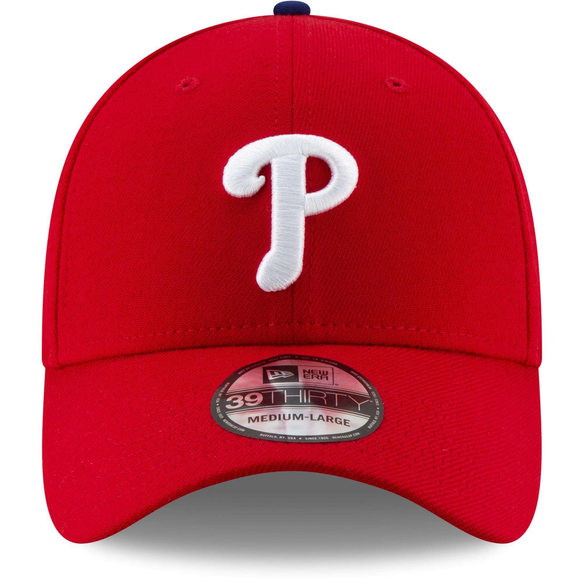 New Era Caps Philadelphia Phillies New Era MLB Team Classic 39THIRTY Curve Hat - Red