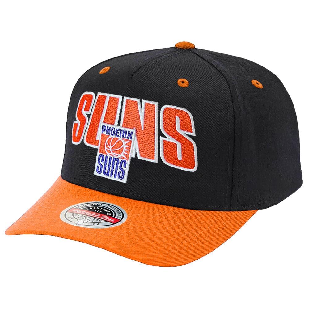 Mitchell And Ness Caps Phoenix Suns Mitchell & Ness NBA Flashback Classic Red Snapback Hat - Black