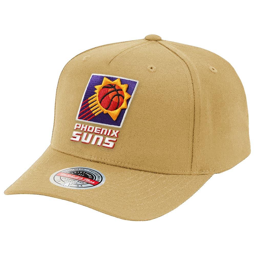 Mitchell And Ness Caps Phoenix Suns Mitchell & Ness NBA HWC Classic Red Snapback Hat - Camel