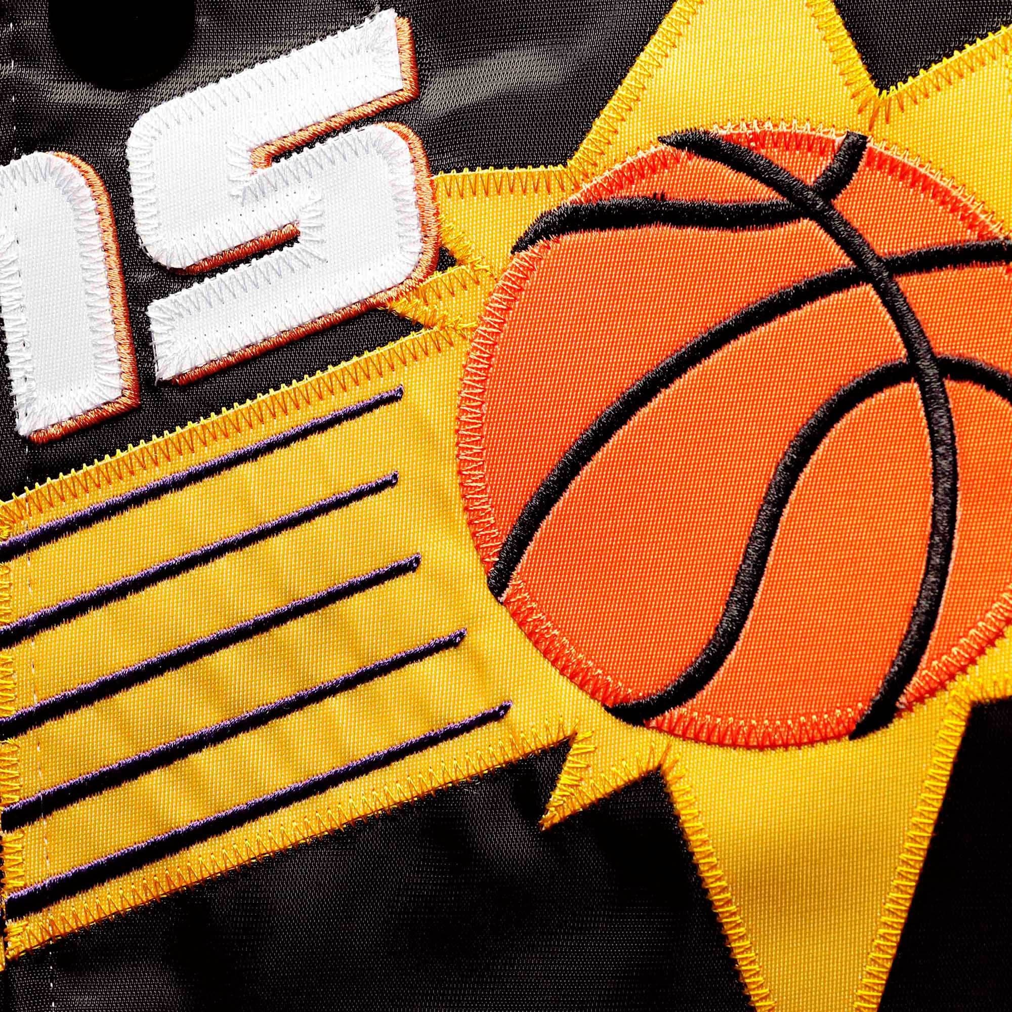 Mitchell And Ness Jackets Phoenix Suns Mitchell & Ness NBA Lightweight HWC Satin Jacket - Black