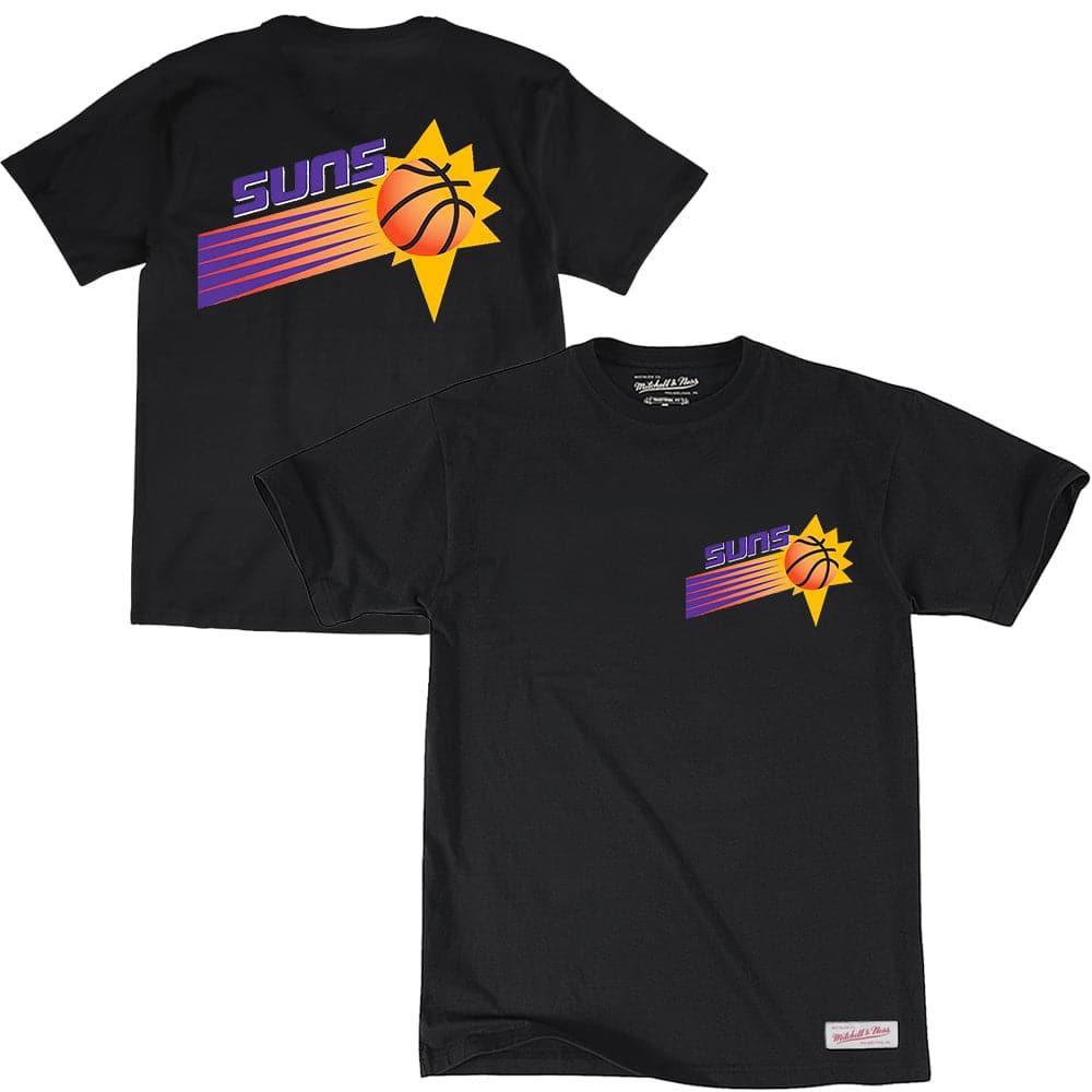 Mitchell And Ness T-Shirts Phoenix Suns Mitchell & Ness NBA Retro Repeat T-Shirt - Black