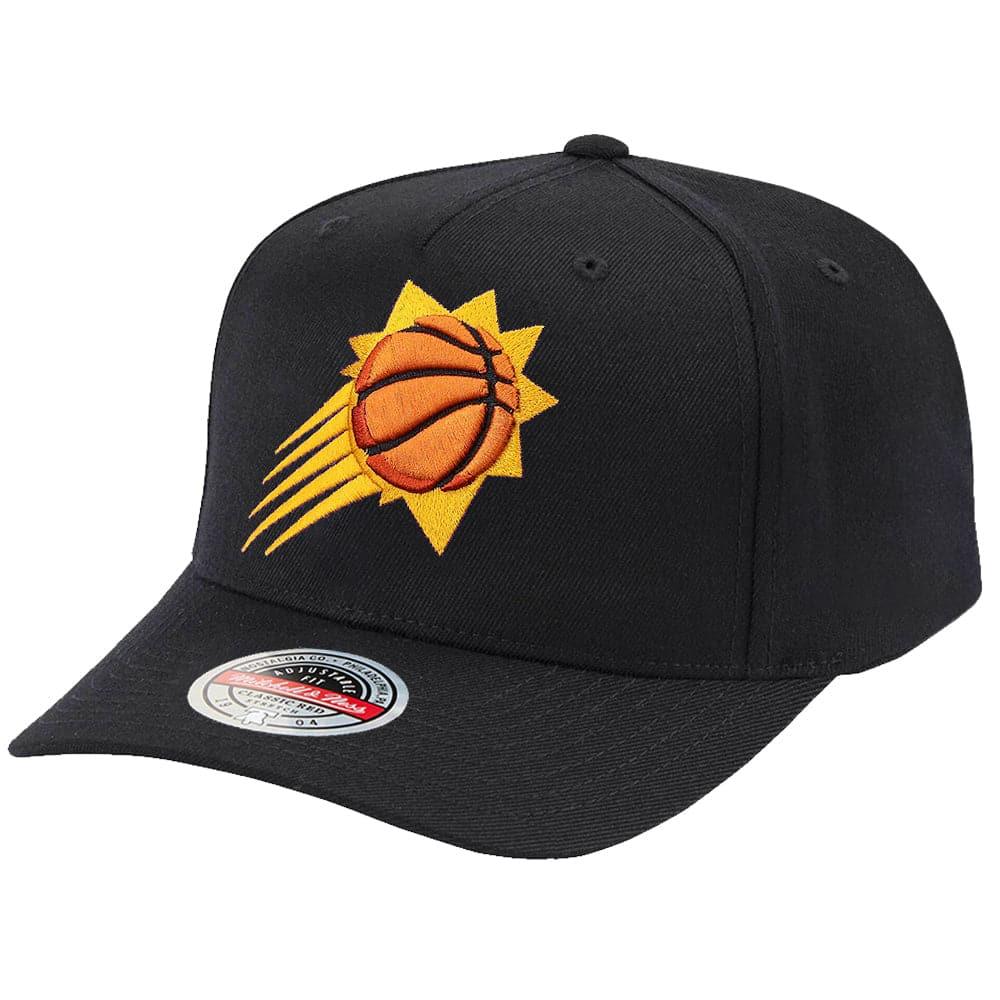 Mitchell And Ness Caps Phoenix Suns Mitchell & Ness NBA Team Classic Red Snapback Hat - Black