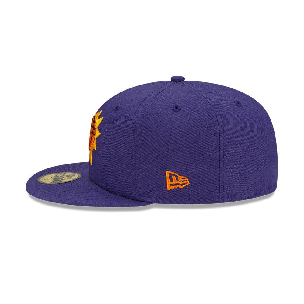 New Era Caps Phoenix Suns New Era NBA 21-22 Back Half 59FIFTY Fitted Hat - Purple