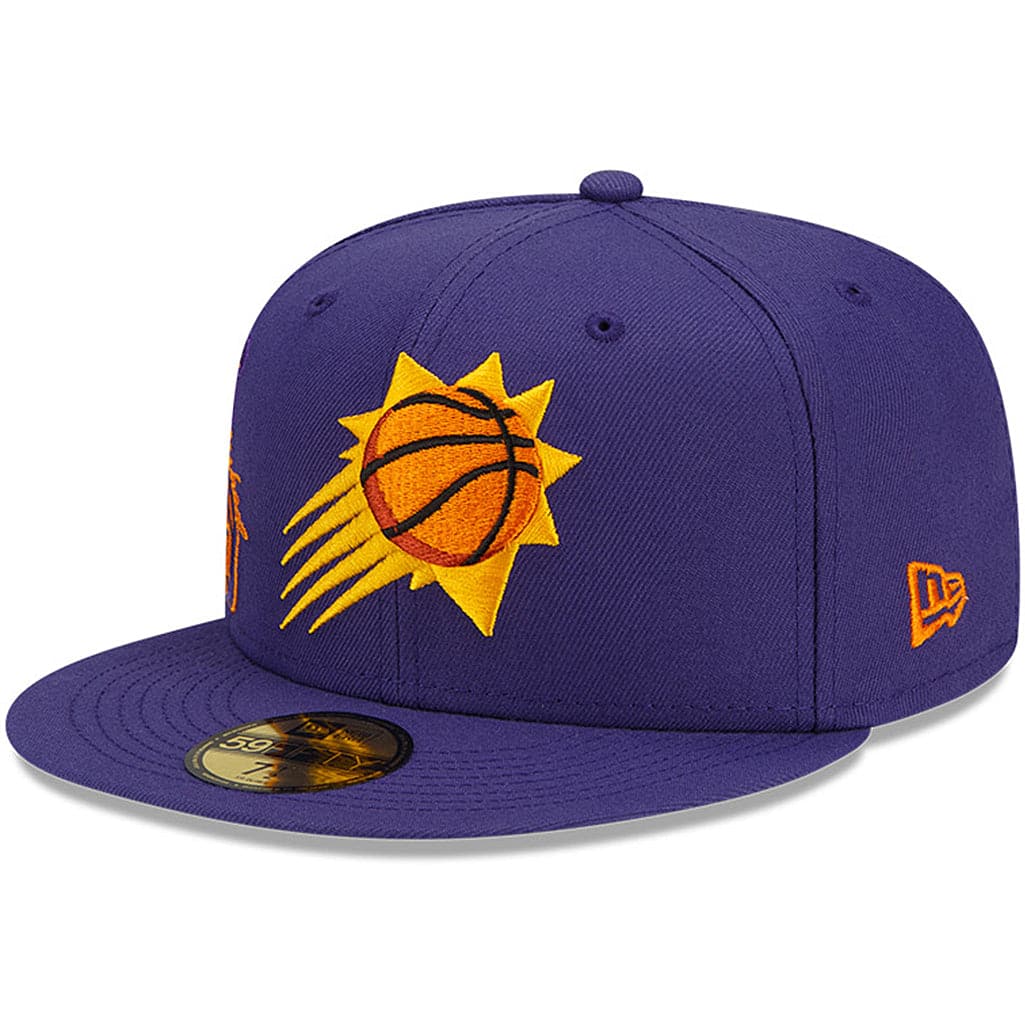 New Era Caps Phoenix Suns New Era NBA 21-22 Back Half 59FIFTY Fitted Hat - Purple