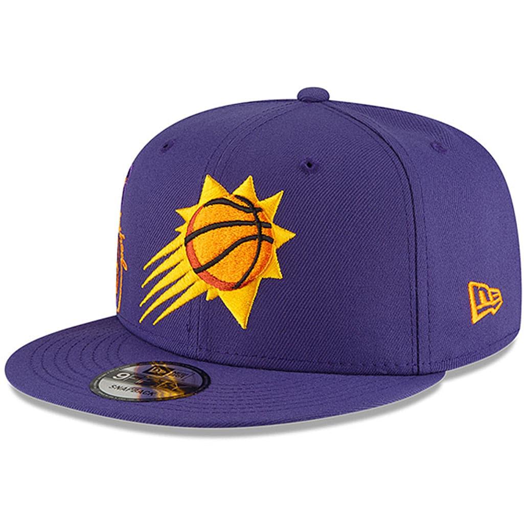 New Era Caps Phoenix Suns New Era NBA 21-22 Back Half 9FIFTY Snapback Hat - Purple