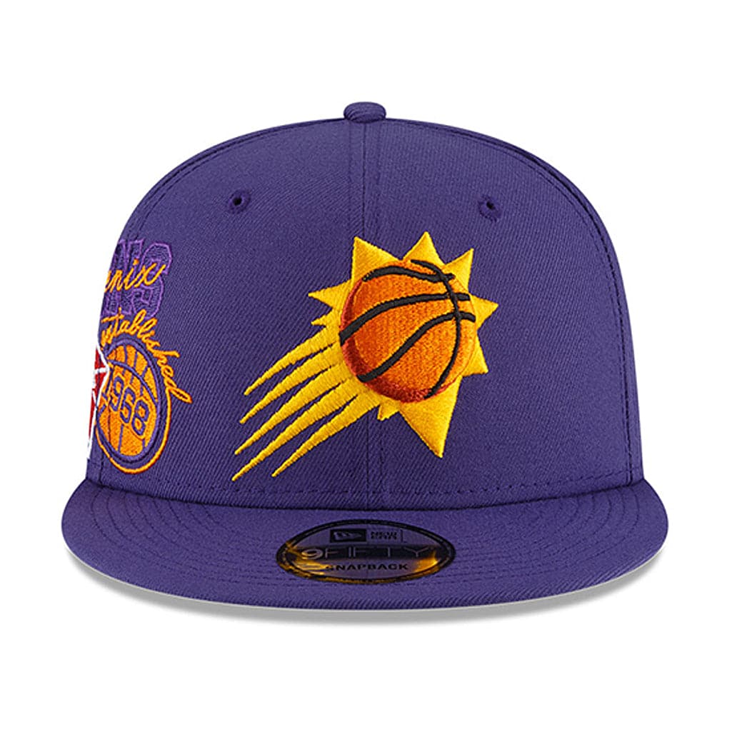 New Era Caps Phoenix Suns New Era NBA 21-22 Back Half 9FIFTY Snapback Hat - Purple