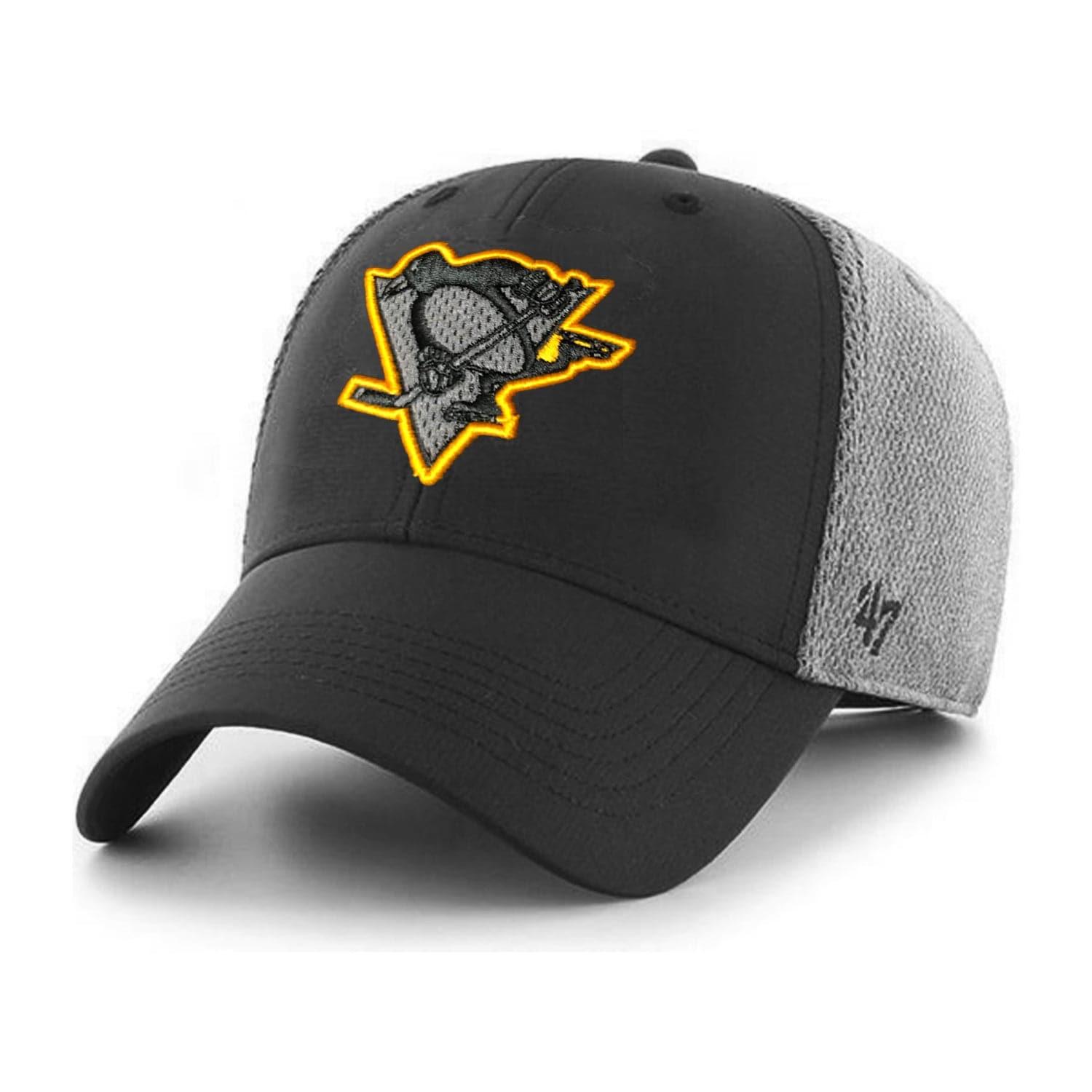 47 Brand Caps Pittsburgh Penguins '47 NHL Arlo MVP Adjustable Curve Hat - Black