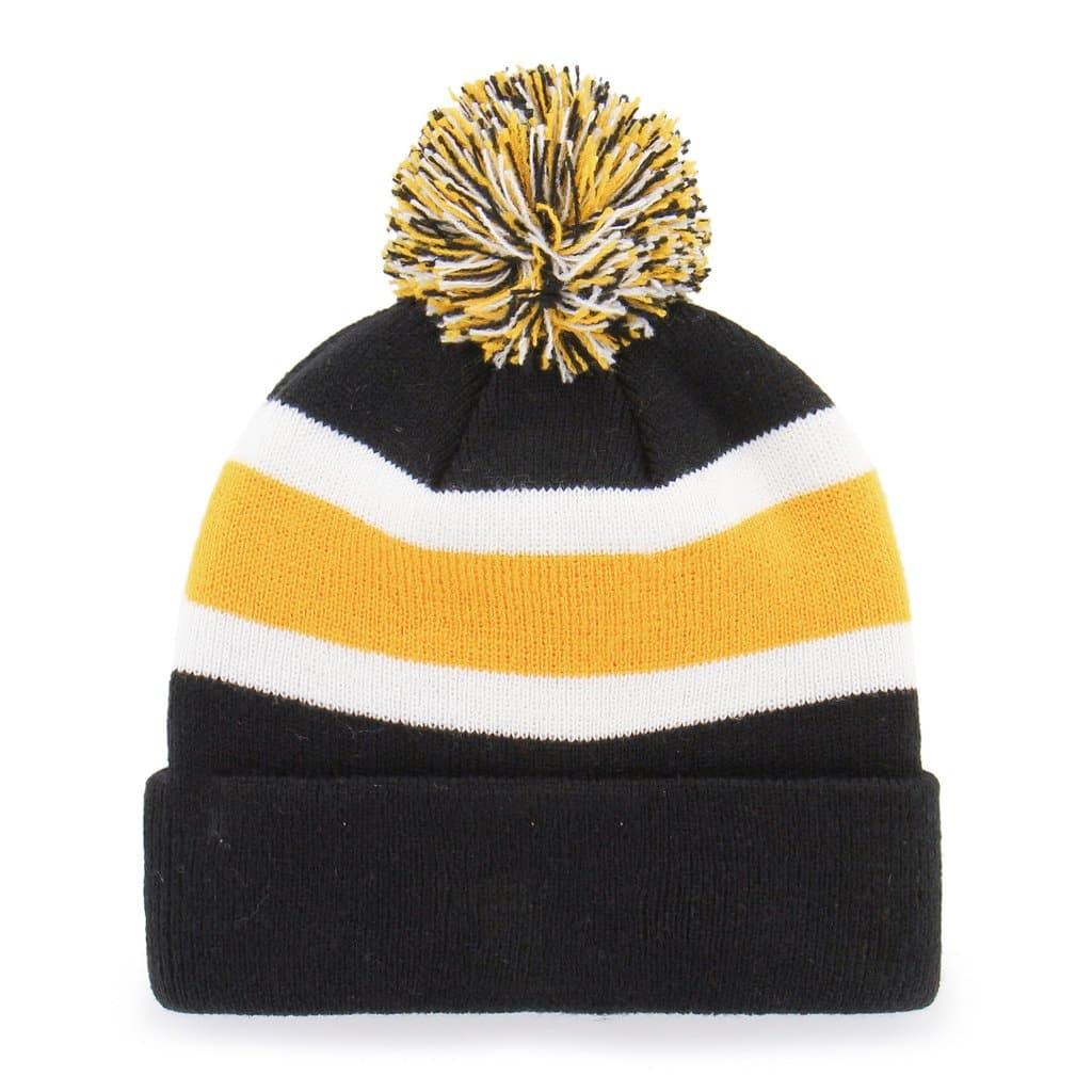 47 Brand Beanies Pittsburgh Penguins '47 NHL Breakaway Pom Knit Beanie - Black