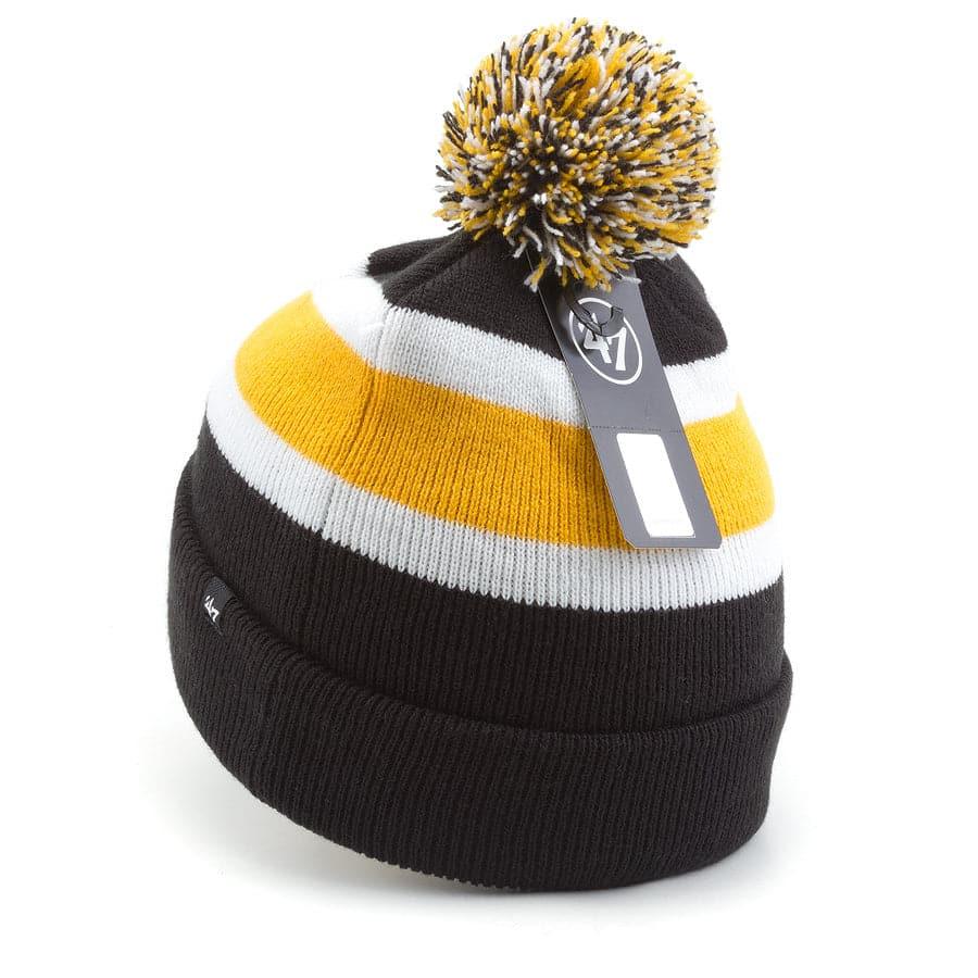 47 Brand Beanies Pittsburgh Penguins '47 NHL Breakaway Pom Knit Beanie - Black