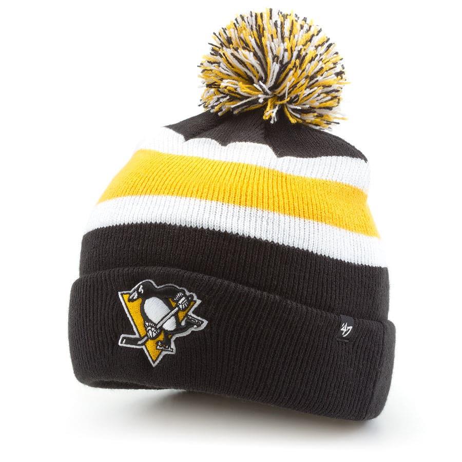 47 Brand Beanies Pittsburgh Penguins '47 NHL Breakaway Pom Knit Beanie - Black
